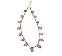 INDIA MADE Amethyst Gemstone Marquise Shaped 15 Loose Pieces Ns1670-B07FYC6RD6