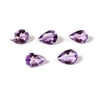INDIA MADE Amethyst Natural Gemstone 5 Pcs Wholesale Lot 2.75Cts Gtc32-B08SVVP8W9