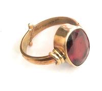 INDIA MADE Ashtadhatu Natural Hessonite Ring Rahu Planet Available in Carat-B0823WPXZ9, Silver, Synthetic Sapphire, Silver, Synthetic Sapphire, Silver, Created Sapphire
