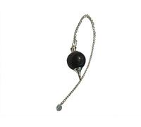 INDIA MADE Black Obsidian Ball Chain Dowser Pendulum, Stone Crystal For Reiki easing, Dowsing, Meditation, Peace, Vastu, Positivity-B07S1WP4Q9