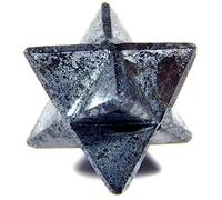 INDIA MADE Black Tourmaline Merkaba Geometry Reiki 8 Point easing 69.8Cts-B09CMP3T8C
