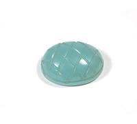 INDIA MADE Blue Onyx Sky Carved Oval Gem Ring Fit for Dosha Astrological Grinding Medallion of Planet Saturn in the 6th, 8th or 12th Horoscope House -B08B13WNBM, Silver, Created Sapphire, Silver