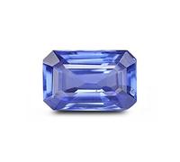 INDIA MADE Blue Sapphire 11.25 Ratti 10.40 Carat (NEELAM/NILAM Stone) Gemstone 31914 Silver, Artificial Sapphire, Silver Tone, Created Sapphire