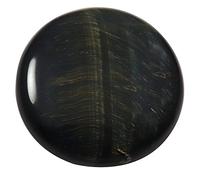 INDIA MADE Blue Tiger Eye Round Natural Loose Gemstone 57.6Cts Qc08-B09C6D9LD3
