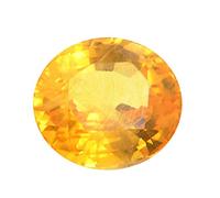 INDIA MADE Certifed Yellow Sapphire Stone 4.25 Ratti Pukhraj/Pookhraj/Pokhraj Real Gemstone with Lab Testing Report-B0BMQ2QCYG