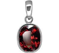 INDIA MADE Certified 4.25 Ratti 3.49 Carat Deluxe Quality Natural Gomed Pendant/Locket Silver Gemstone by Lab Certified(Top Aa Quality For Women'S And Men'S-B0DNZ2M9ZT