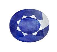 INDIA MADE Certified 4.25 Ratti Oval Shape Natural Blue Sapphire Stone (Neelam/Nilam) Gemstone For Men And Women-B09NYGXJNK