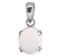 INDIA MADE Certified 6.25 Ratti 5.25 Carat Natural A Quality Opal Quality Plated Pendant Locket (Australian Opal) Certified Astrological Gemstone by Lab Certified-B0CW359G1T