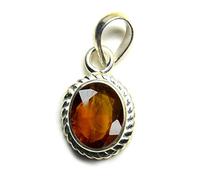 INDIA MADE Certified 6.25 Ratti / 5.29 Carat Deluxe Quality Natural Gomed Pendant/Locket Silver Gemstone by Lab Certified(Top Aa Quality For Women'S And Men'S-B0DNZ2SFMH