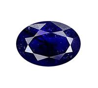 INDIA MADE Certified 6.25 Ratti Natural Oval Shape Blue Sapphire Stone (Neelam/Nilam) Gemstone-B09NYGHK6N