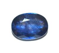 INDIA MADE Certified 7.25 Ratti Natural Blue Sapphire Stone (Neelam/Nilam) Gemstone with Lab Report-B09NYF8DVB