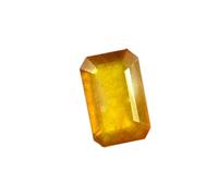 INDIA MADE Certified Unheated Untreated 9.25 Ratti 8.85 Carat AAA Quality Natural Yellow Sapphire Pukhraj Loose Gemstone for Men and Women S-B0C6DWF1BH Silver Artificial