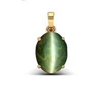 INDIA MADE Certified Unheated Untreatet 11.25 Ratti 10.00 Carat A+ Quality Natural Cat Eyes Lehsunia Ketu Pendant For Women'S And Men'S-B0BYVVWC3F