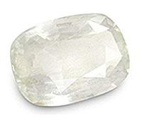INDIA MADE Certified Unheated Untreatet 3.25 Ratti To 4.25 Ratti Natural White Sapphire Stone Safed Pukhraj Birthstone Loose Gemstone For Women'S And Men'S by Lab - Certified-B0C6M3FGR6