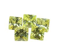 INDIA MADE Created Lemon Cubic Zircon At Wholesale Rate (Rs 7.5/Carat) Fine Quality Princess Shape Loose Gemstone For Reselling Astrologers Jewellers Crystal easing Astrological-B0BZRK1GZN