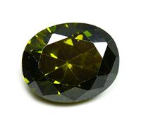 INDIA MADE Cubic Zircon Oval Gemstone 4.3 Ratti 4 Carat Loose Green For Jewelry Making Aaa Quality-B073D14LBT