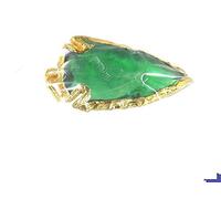 INDIA MADE Emerald Green Arrow Head Necklace-B07N7BVSFB