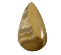INDIA MADE Flint Jasper Pear Natural Cabochon Loose Gemstone 31.8Ct Kp05-B082M637PF, Silver, Created Sapphire, Silver, Created Sapphire