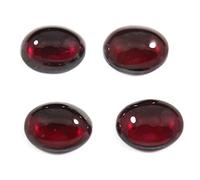 INDIA MADE Garnet Natural Gemstone 7X9 Mm Oval Shape 4 Pcs Wholesale Lot 9Cts Gtc-409-B09SQ1P755