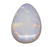 INDIA MADE Gems 12.20 Ratti Pear Safe Natural Fire Opal Stone Rashi Ratna Original And Certified Lab Precious Gemstone Unheated And Untreated Gemstone For Astrological Purpose-B0CFR71KB5, Silver