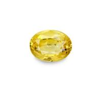 INDIA MADE Gems 2.25 Ratti - 1.45 Carat Ceylone Yellow Sapphire Gemstone Original Certified Pukhraj Stone Natural Gemstone For Men & Women-B0CC5QJNRD, Silver, Created Sapphire
