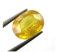 INDIA MADE Gems 3.25 Ratti/2.50 Carat I Astrological Value Yellow Sapphire Stone I Natural Lab-Certified Mined Super Quality Yellow Sapphire/Pukhraj I Loose Gemstone-B0BYXGRVXW