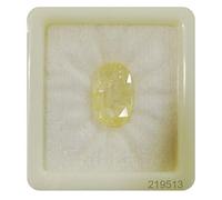 INDIA MADE Gems 4.00 Ratti Yellow Sapphire(Pukhraj Stone) Unheated Untreated Original Certified Natural Gemstone with Lab Certificate-B0BWJY3TQZ