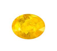 INDIA MADE Gems 4.25 Ratti Unheated Untreated Yellow Sapphire Pukhraj Stone Certified Natural Gemstone-B0CLS8P2C4