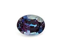 INDIA MADE Gems 5.25 Carat Purple Colour Alexander Stone Oval Shape Alexandrite Gemstone Original Certified By Lab For Men & Women-B0CVB462PN
