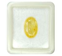 INDIA MADE Gems 5.25 Ratti/4.50 Carat I Astrological Value Yellow Sapphire Stone I Natural Lab-Certified Mined Super Quality Yellow Sapphire/Pukhraj I Loose Gemstone-B0BWJW3G5G