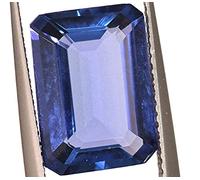 INDIA MADE Gems 7.25 Ratti / 6.75 Ct. Super Deluxe Quality Unheated Untreated Energized Blue Sapphire Birthstone I Neelam/Nilam Loose Gemstone by Lab Certified-B0CLKL6MS9