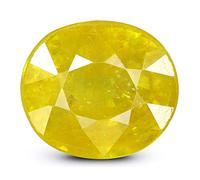 INDIA MADE Gems 7.25 Ratti Unheated Untreated Yellow Sapphire Pukhraj Stone Certified Natural Gemstone-B0BTM4LT28