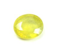 INDIA MADE Gems 8.25 Ratti Yellow Sapphire Certified Loose Precious Pukhraj Stone Aaa+Quality Gemstone (Yellow)-B0BYXK3FCR