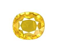 INDIA MADE Gems Aa++ Quality Yellow Sapphire Mined Pukhraj Gemstone 9.25 Ratti Certified Natural Gemstone-B0CLKL657Y