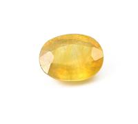 INDIA MADE Gems Yellow Sapphire (Pukhraj) 5.25 Ratti - 4.51 Carat Mined Unheated Untreated And Lab Certified Natural Gemstone For Men And Women-B0BYXJ3296