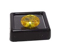INDIA MADE Gemstone Certified Natural Shining Beautiful Yellow Zircon Stone 7.00 Ratti-B0C4HHY9N6