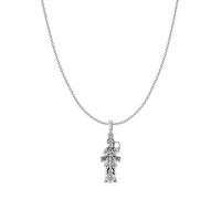 INDIA MADE God Hanuman Pure Silver 92.5% Purity Bajrang Bali Locket Pendant (Pendant with Chain) AMZ233 Silver Artificial Sapphire