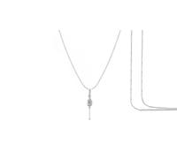 INDIA MADE God Kartikeya Pure Silver 92.5% purity Chain Pendants by Murugan Pendants (Pendants with Rope Chain-18 inches) - psr7375, Sterling Silver, No Gemstone