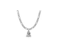 INDIA MADE God Kartikeya Sterling Silver (92.5% Purity) Cute Murugan Pendant for Good Health and Wealth - AMZ380 Silver Simulated Sapphire Silver