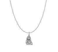 INDIA MADE God Kartikeya Sterling Silver 92.5% Purity Murugan Blessing Pendant Necklace for Good Health and Wealth - AMZ220 Silver Simulated Sapphire