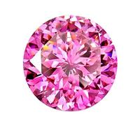INDIA MADE Lab Certified Round Pink American Zircon Gemstone 12.25 Ratti Jarkan Faceted Cut Loose Gemstone-B0B5LRFNB4