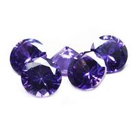 INDIA MADE Lab Certified Round Purple Cubic Zircon Gemstone Total 10 To 35 Carat 5 Pcs Lot Jarkan Ratan-B07ZHC4M37