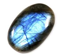 INDIA MADE Labradorite Blue Flashing Natural Gemstone Oval Loose 45.5Cts Ju17-B07XKTYJ3W