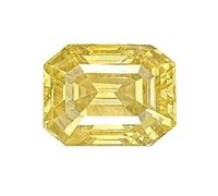 INDIA MADE Natural Aa++ Quality Pukhraj Yellow Sapphire 4.25 Ratti Certified Original Loose Gemstone Unheated And Untreated-B0CLVJ9BXN