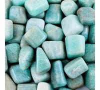INDIA MADE Natural Amazonite Tumble Stones For Reiki easing, Chakra Balancing Crystal (50 Grams)-B09R1KZR1M