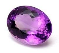 INDIA MADE , Natural Amethyst/Katela/Jamuniya Gemstone 4.25 Ratti Most Dedicated Cut Shape Natural Lab Certified Loose Gemstone Silver Simulated Sapphire Silver