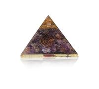 INDIA MADE Natural Amethyst Orgone Pyramid Crystal For pressure Reduction And Chakra Balancing-B0CWDGLFJR