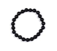 INDIA MADE Natural Black Onyx Lab Certified Bracelet Amulet Good Luck Strength Wealth easing Reiki Astrology Fashion Jewellery Men Women-B08XLDWC9K