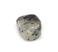 INDIA MADE Natural Black Rutile Quartz Tumble Stone Raw Rough Stones For Reiki easing And Crystal easing Tumbled Stone (Color : Black & White)-B097STS1LZ