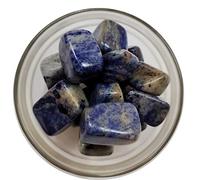 INDIA MADE Natural Blue Sodalite Tumble Polished 200Gm Crystal 15-25Mm Stone Gemstone For Reiki easing Energy Stones Aura Cleaning For Money Chakras Balancing Pebble Vastu & Meditation-B0BGM1NG4Z